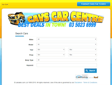 Tablet Screenshot of cavscars.com.au